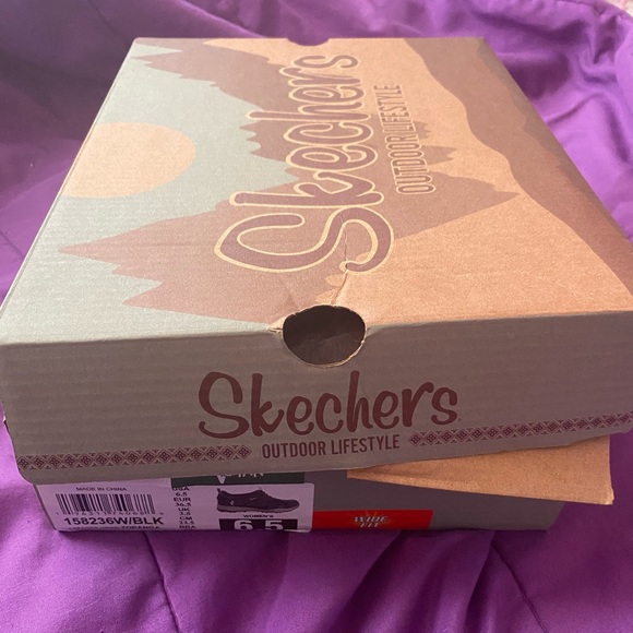 NWT Skechers Seager Hiker - Topanga Black size 6.5 Wide Fit - Picture 2 of 5